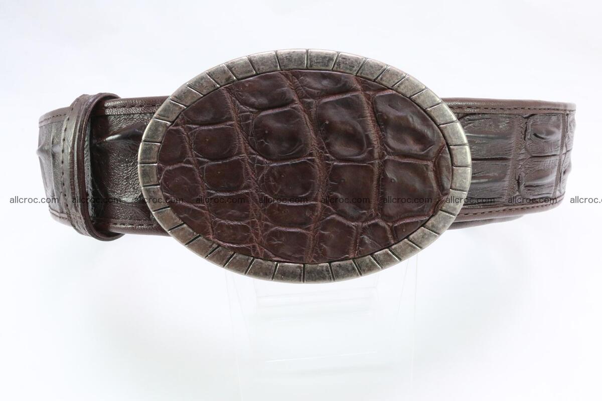 Genuine crocodile leather hornback belt 095 Foto 0