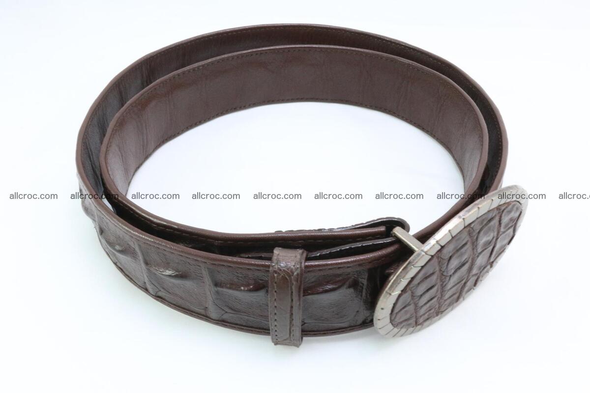Genuine crocodile leather hornback belt 095 Foto 1