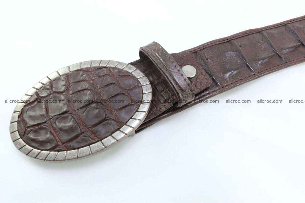 Genuine crocodile leather hornback belt 095 Foto 3