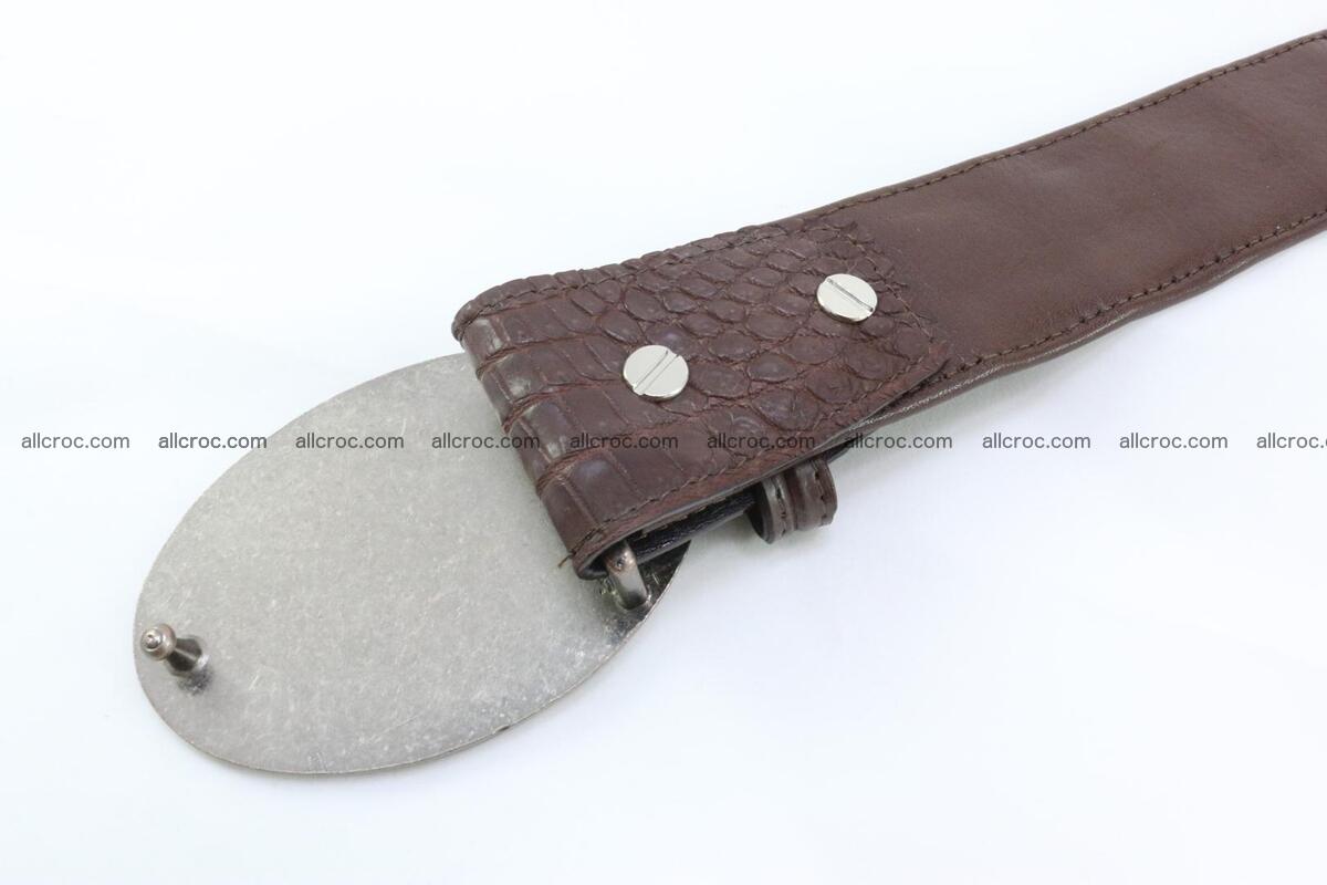 Genuine crocodile leather hornback belt 095 Foto 4