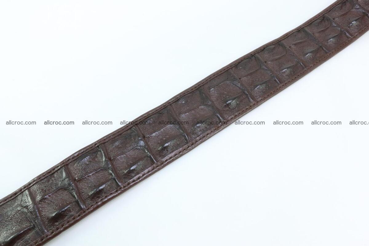 Genuine crocodile leather hornback belt 074 Foto 5