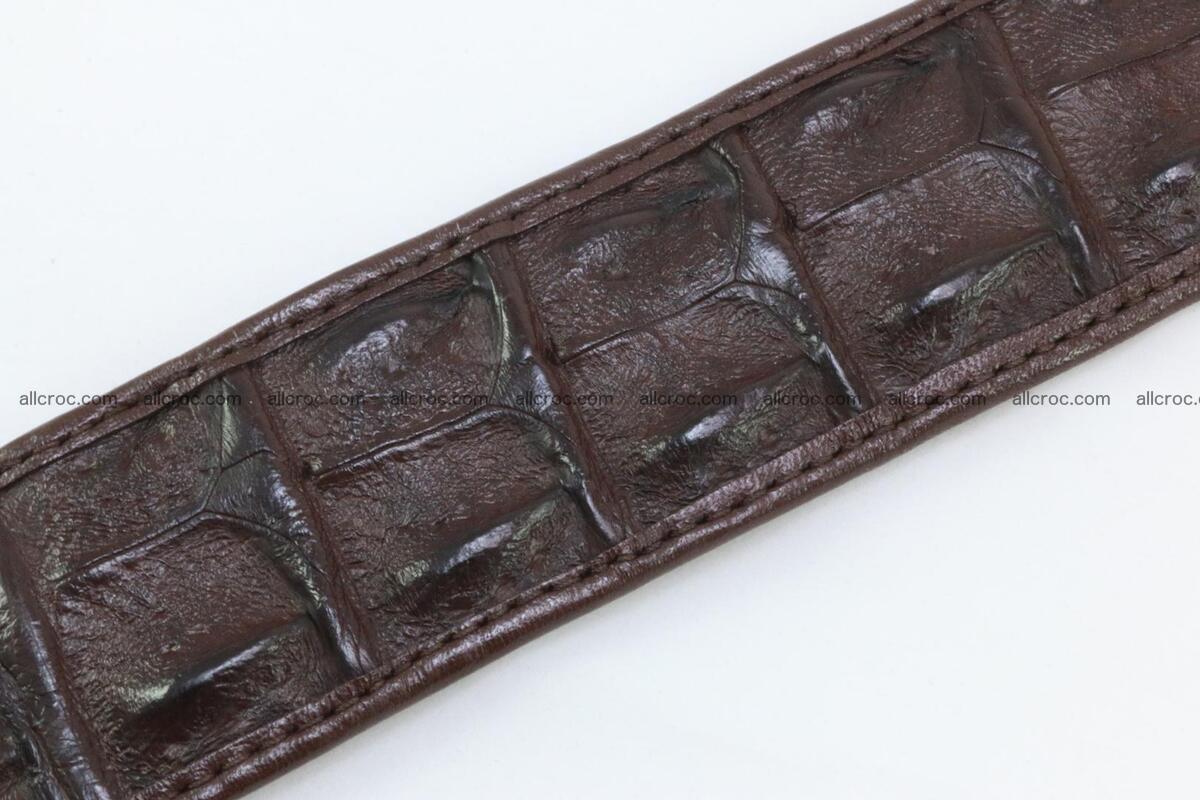 Genuine crocodile leather hornback belt 074 Foto 7