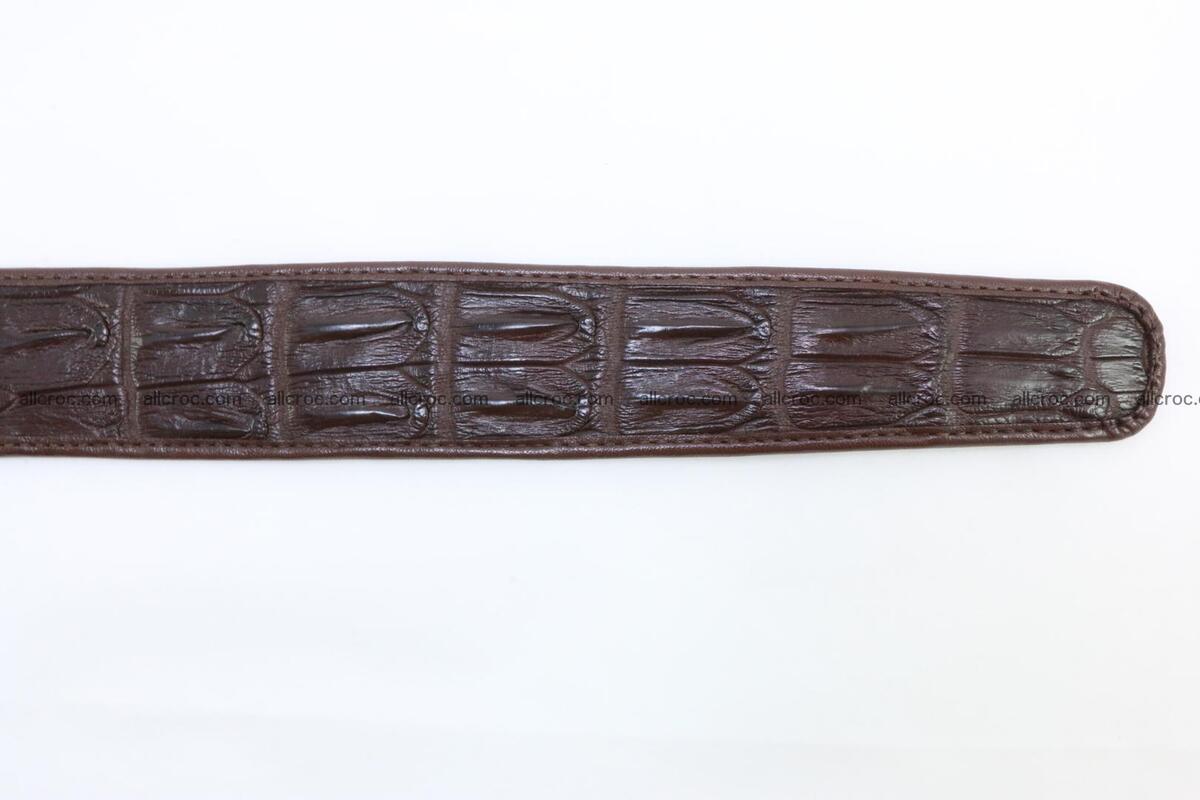 Genuine crocodile leather hornback belt 074 Foto 6