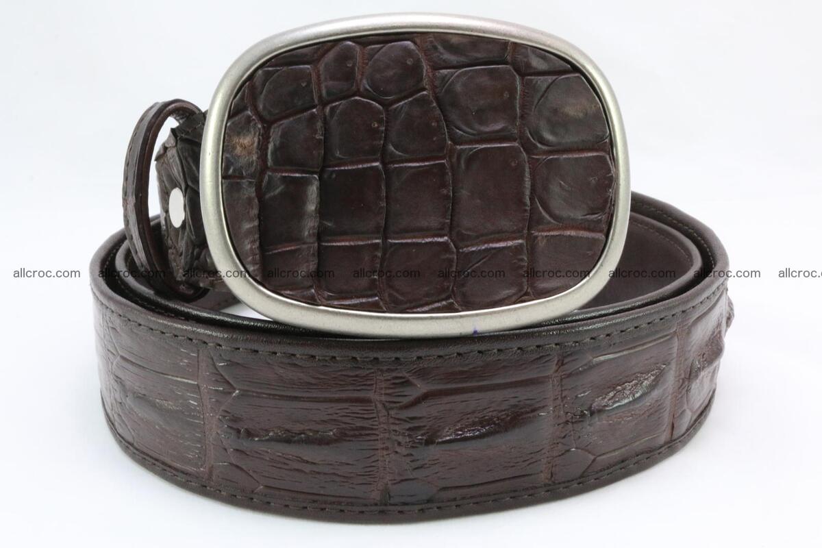 Genuine crocodile leather hornback belt 097 Foto 1