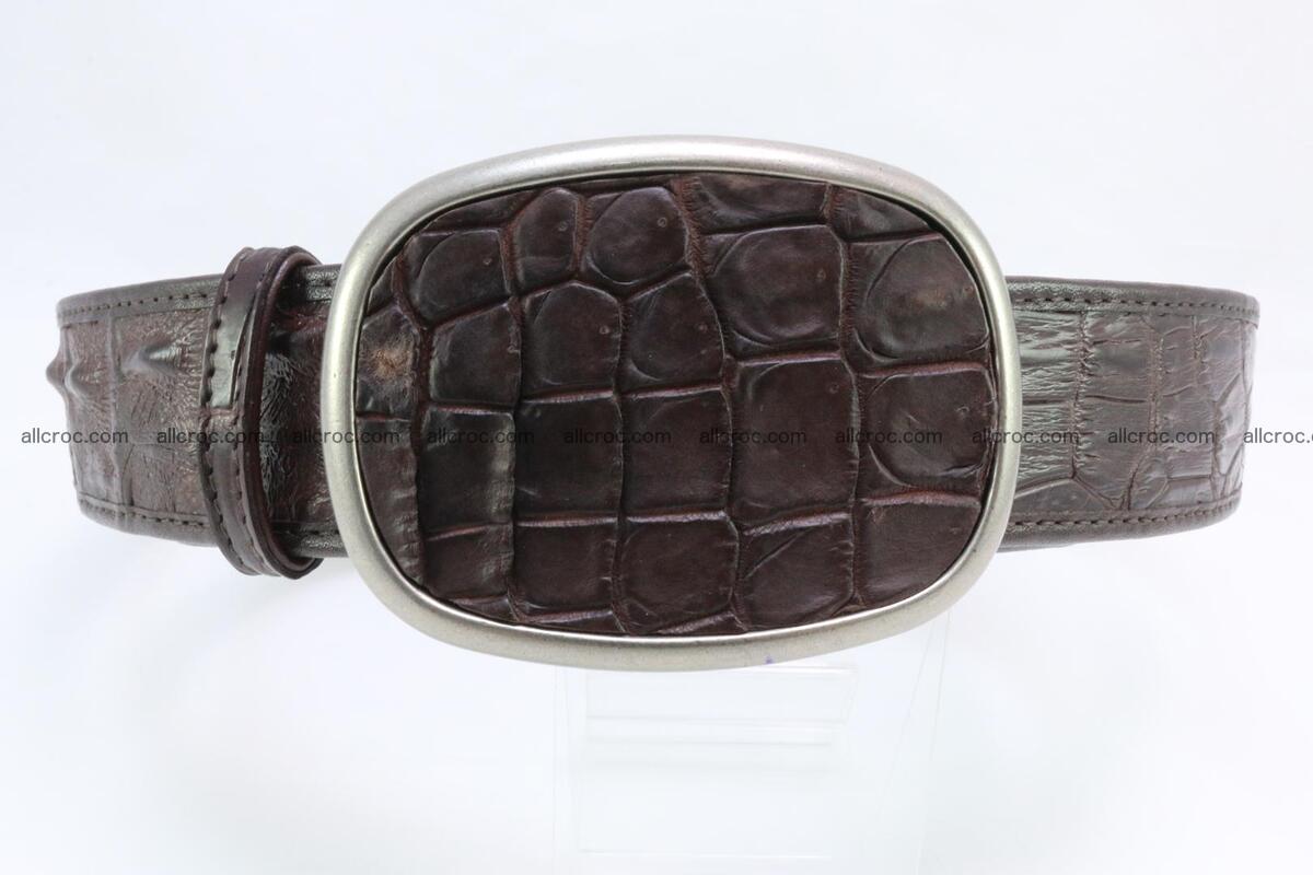 Genuine crocodile leather hornback belt 097 Foto 0