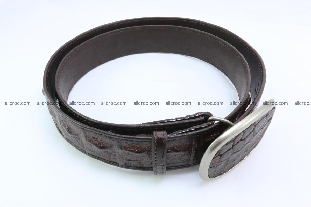 Genuine crocodile leather hornback belt 097 Foto 2