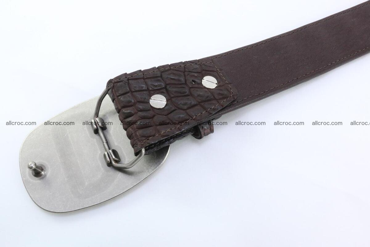 Genuine crocodile leather hornback belt 097 Foto 4