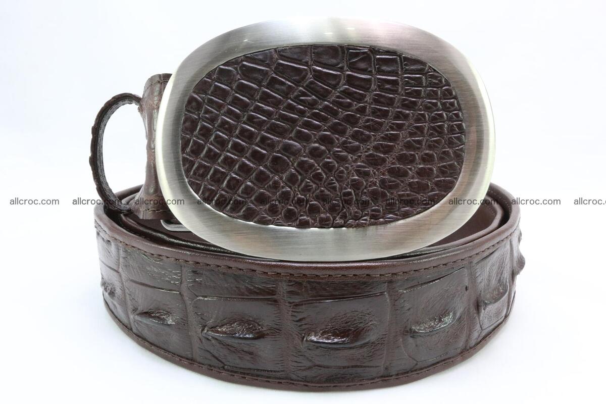 Genuine crocodile leather hornback belt 094 Foto 1