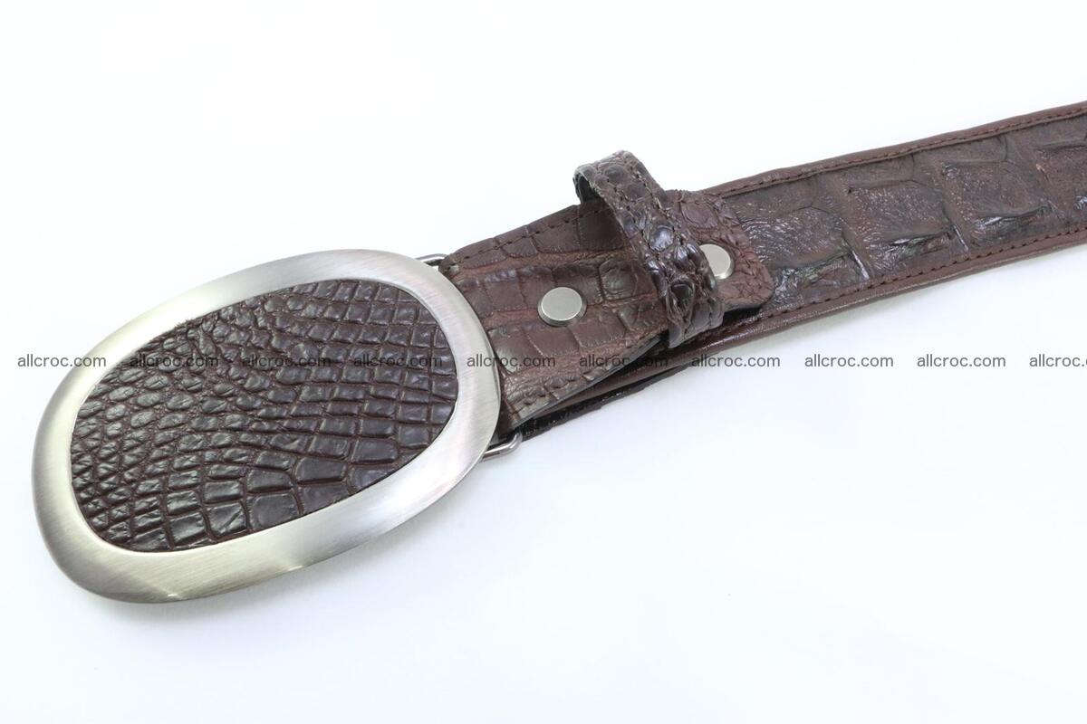 Genuine crocodile leather hornback belt 094 Foto 3