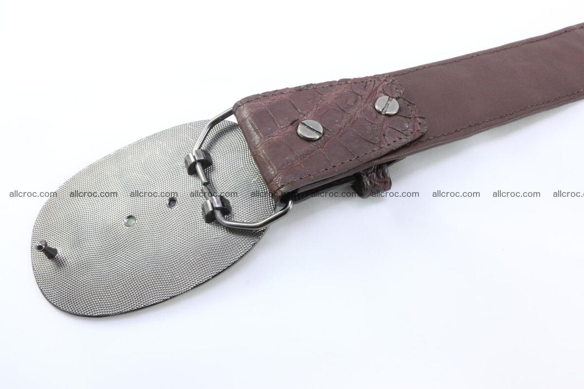 Genuine crocodile leather hornback belt 094 Foto 4