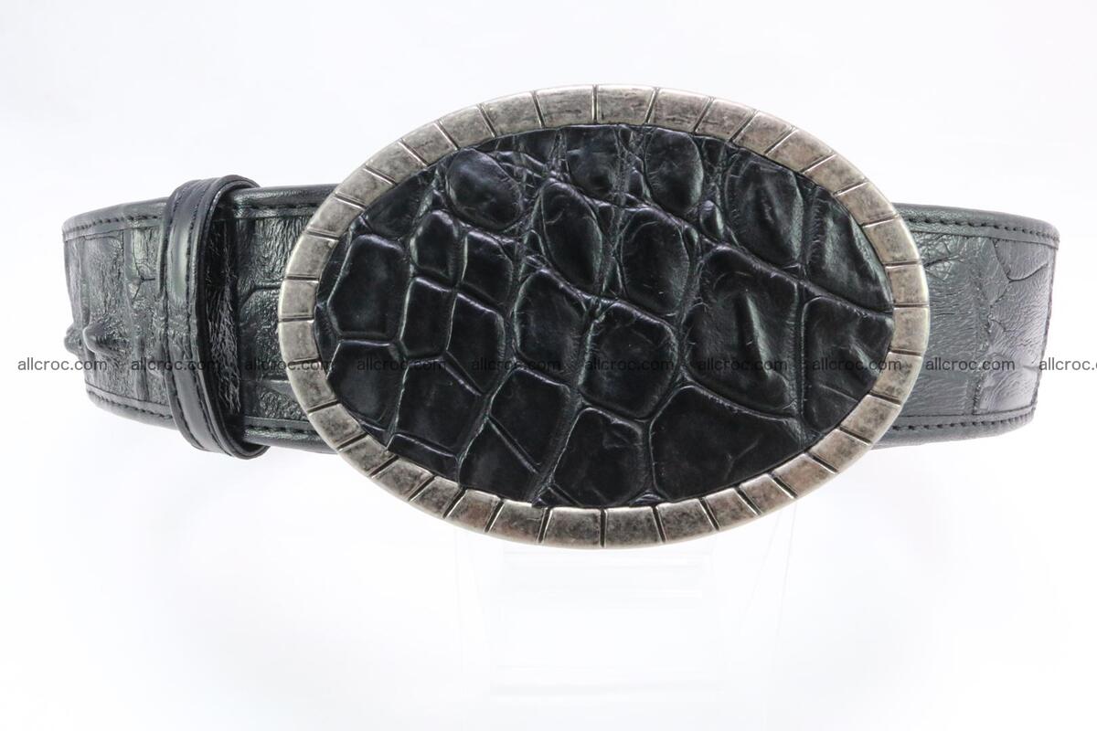 Genuine crocodile leather hornback belt 096 Foto 0