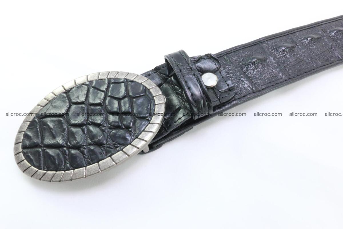 Genuine crocodile leather hornback belt 096 Foto 4