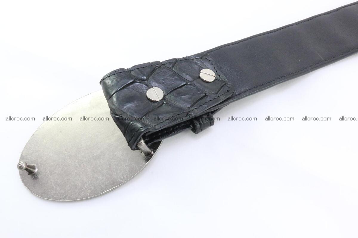 Genuine crocodile leather hornback belt 096 Foto 3