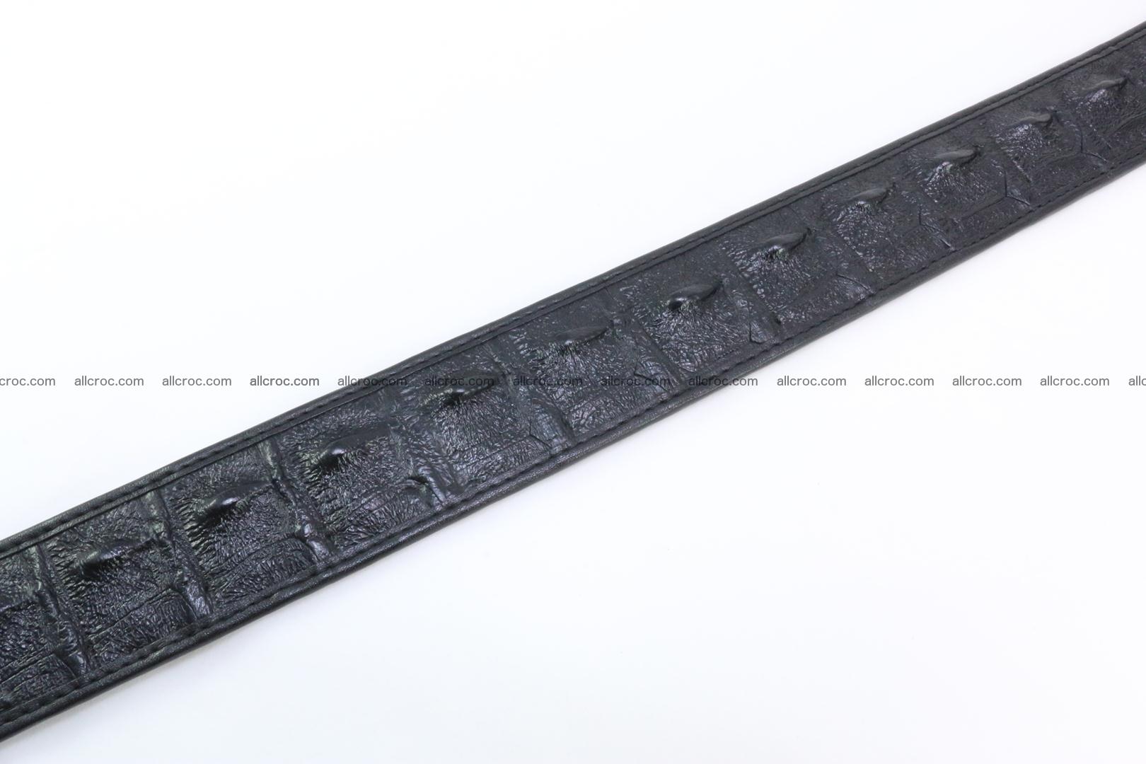 Genuine crocodile leather hornback belt 091 Foto 6