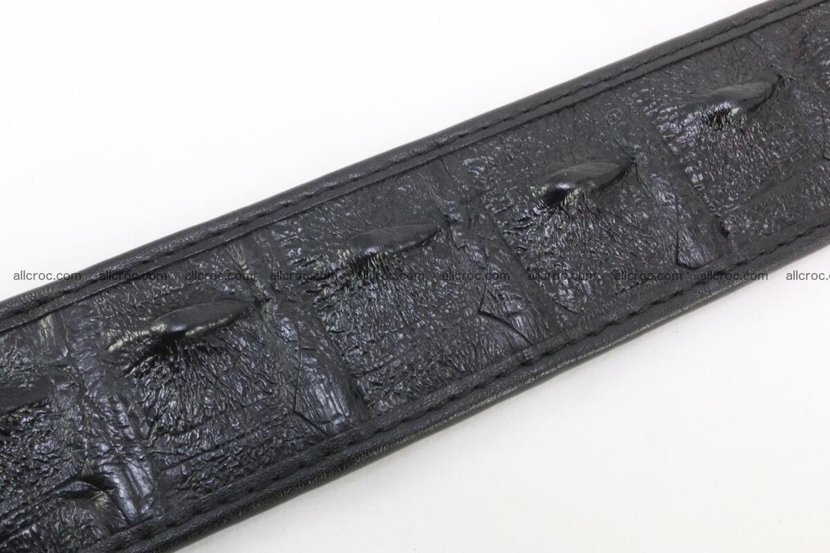 Genuine crocodile leather hornback belt 096 Foto 8