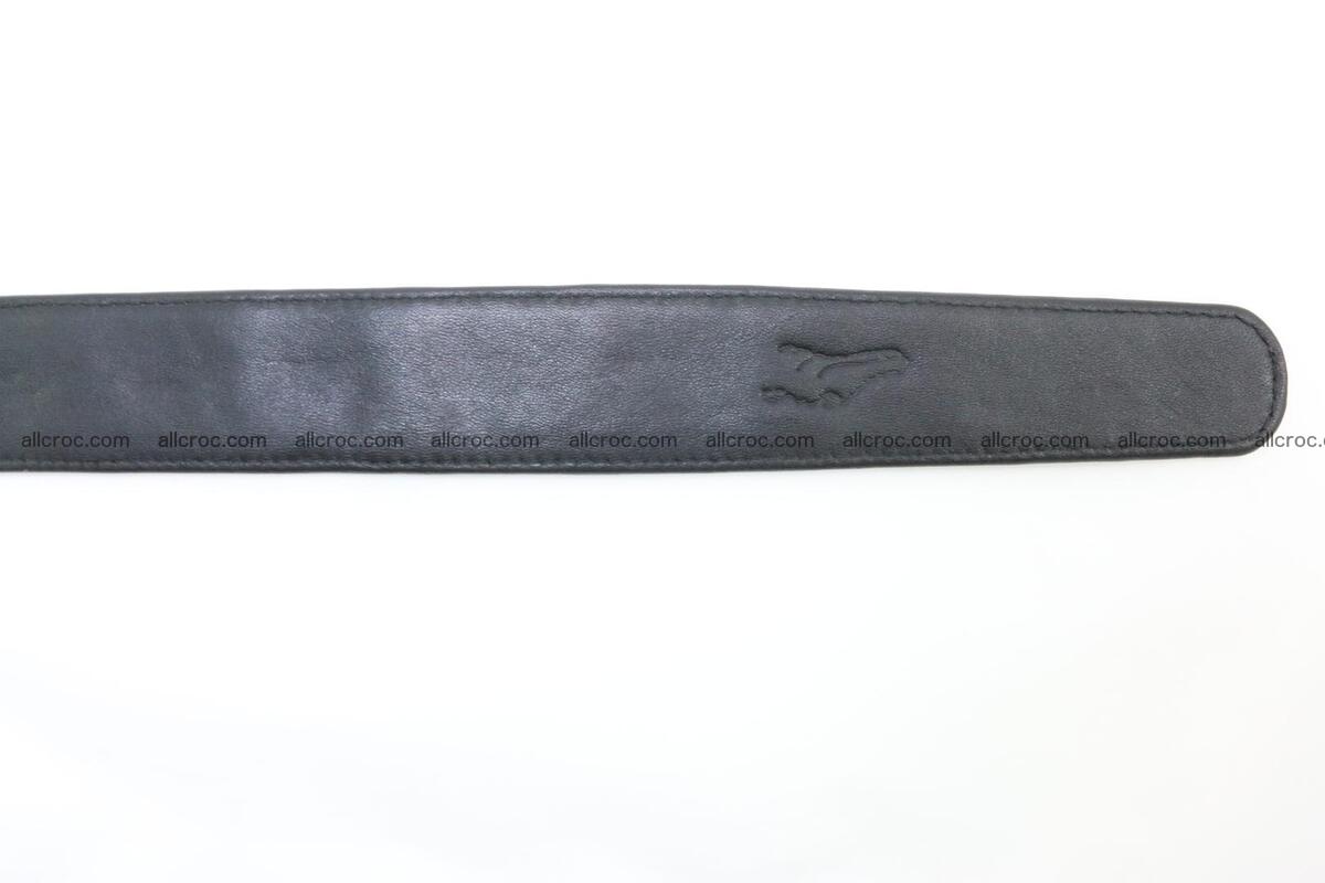 Genuine crocodile leather hornback belt 096 Foto 6