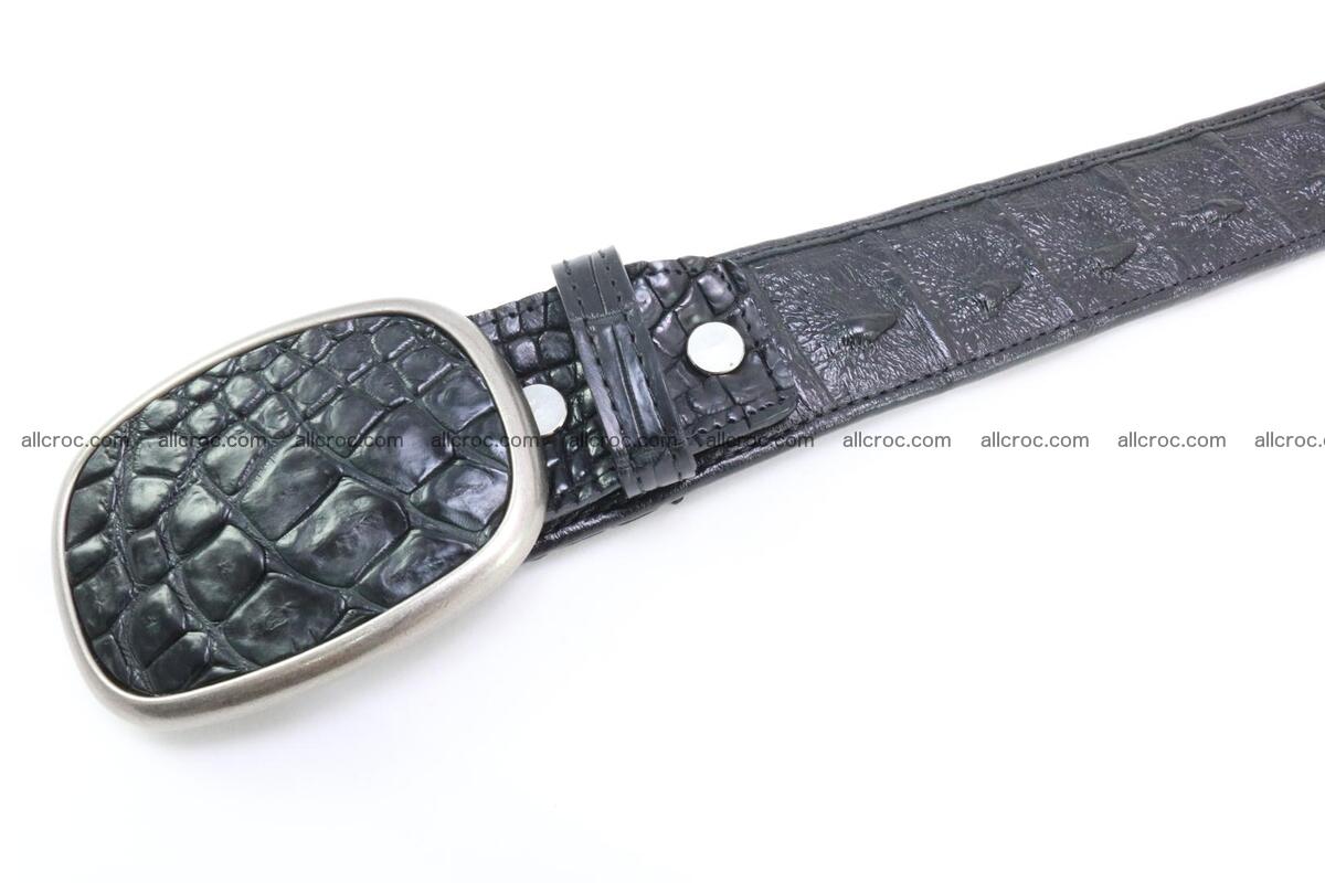 Genuine crocodile leather hornback belt 098 Foto 4