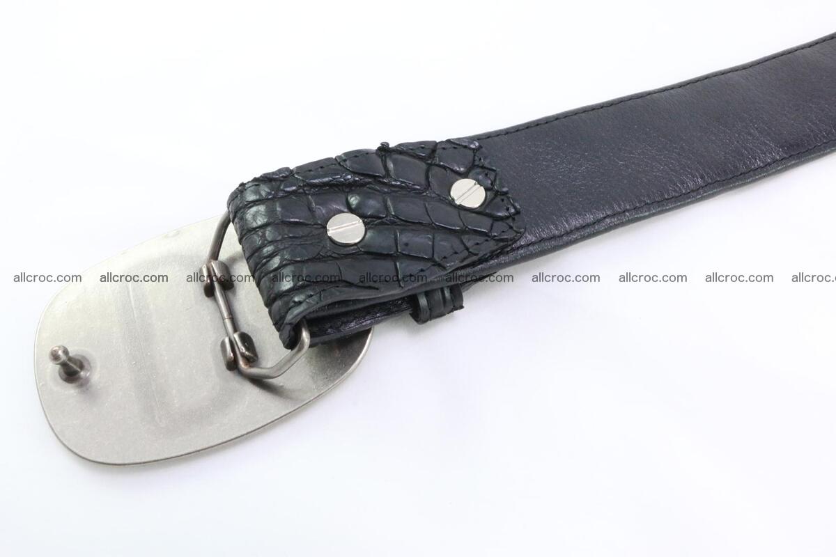 Genuine crocodile leather hornback belt 098 Foto 3