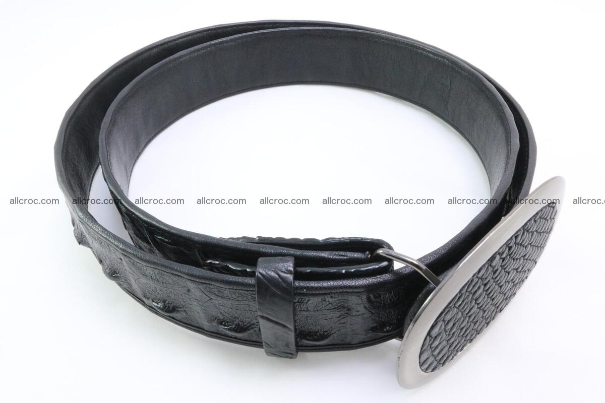 Genuine crocodile leather hornback belt 093 Foto 1