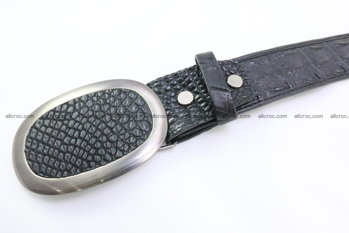 Genuine crocodile leather hornback belt 093 Foto 3