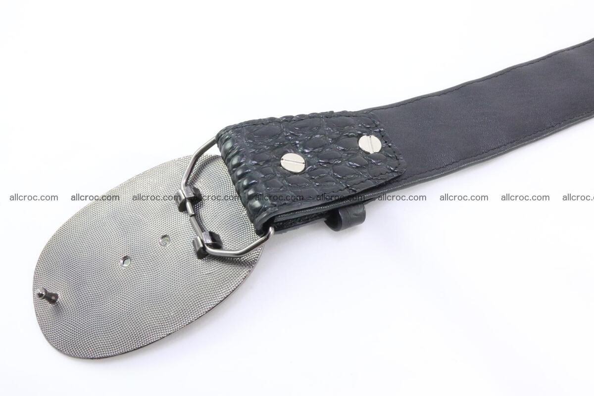 Genuine crocodile leather hornback belt 093 Foto 4