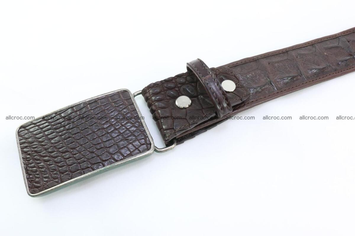 Genuine crocodile leather hornback belt 092 Foto 3