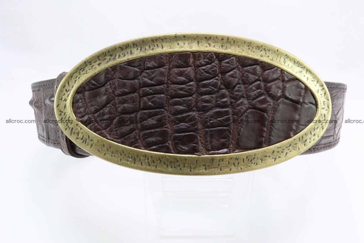 Genuine crocodile leather hornback belt 090 Foto 0
