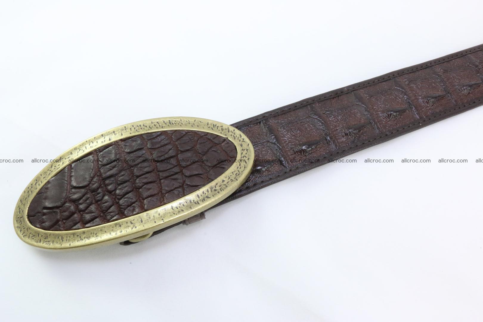 Genuine crocodile leather hornback belt 090 Foto 2