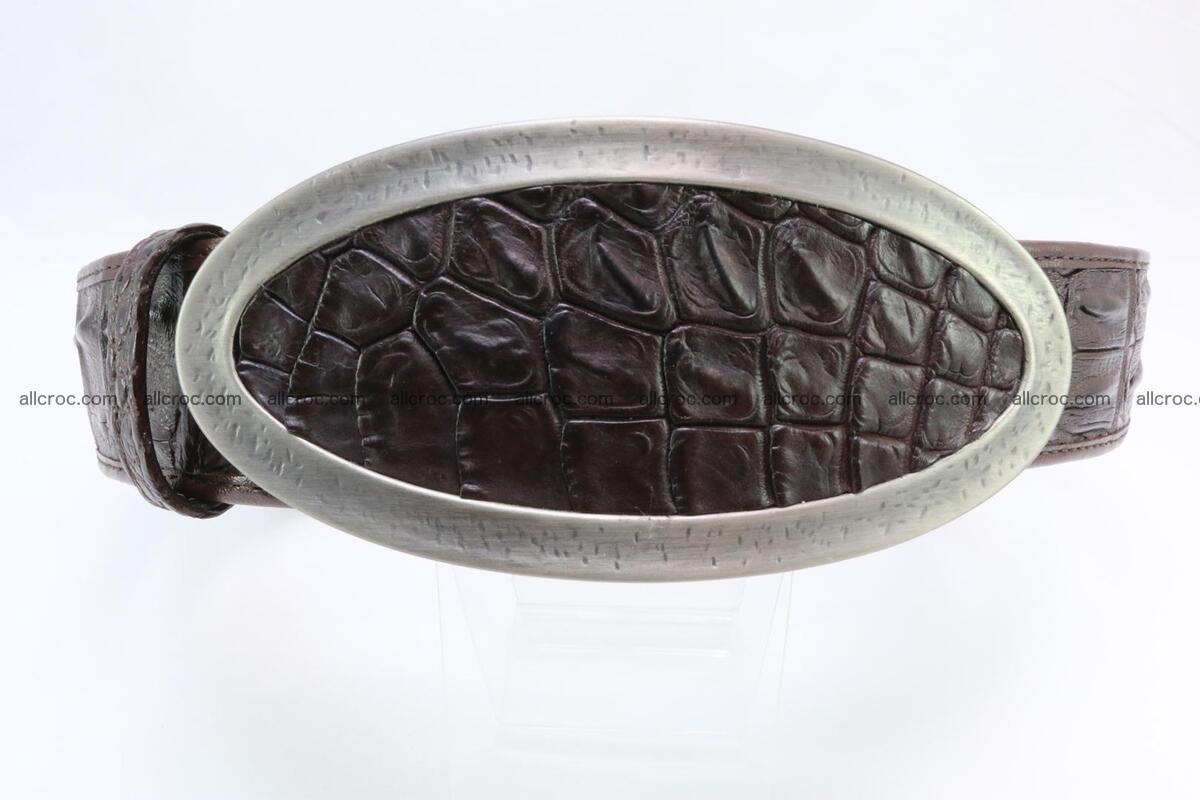 Genuine crocodile leather hornback belt 089 Foto 0