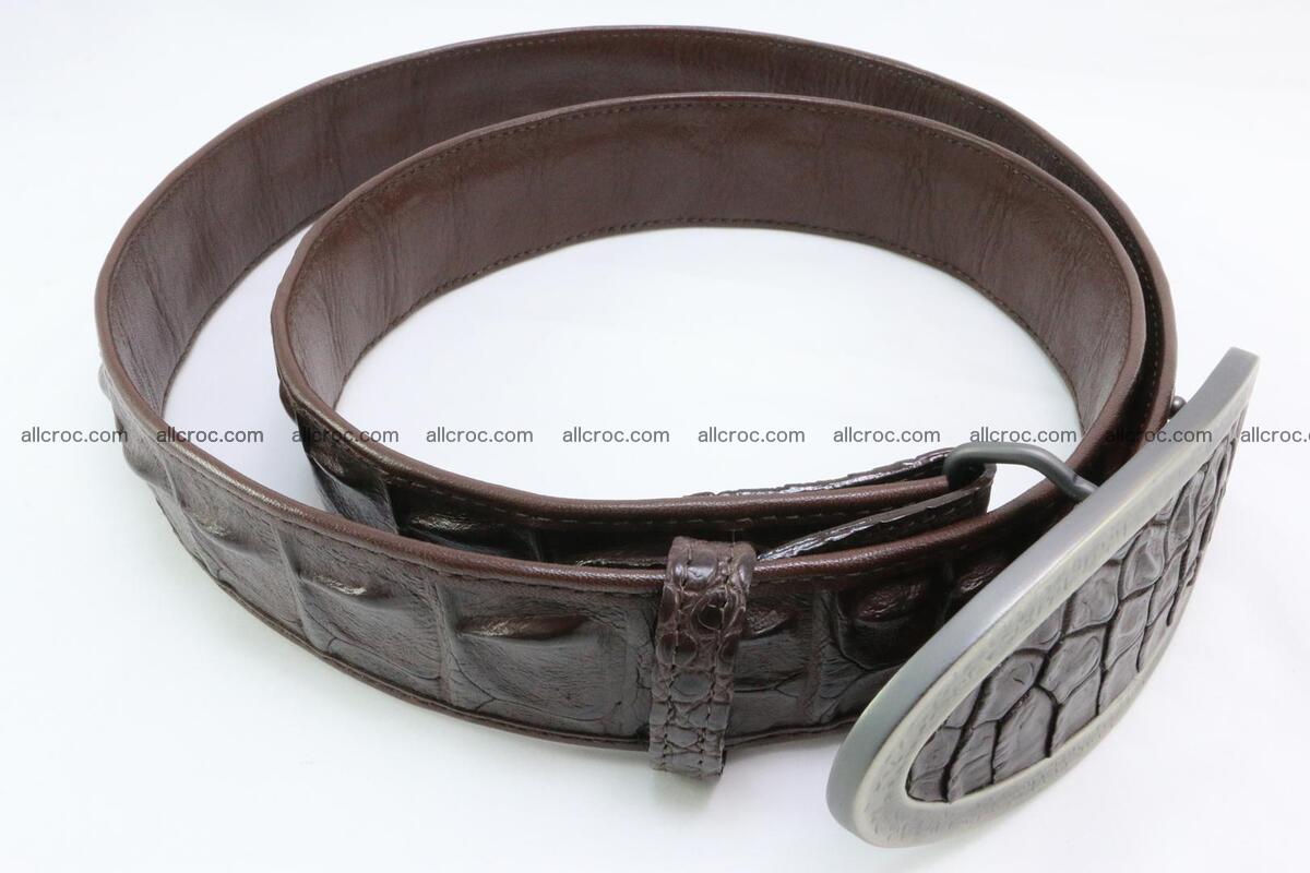 Genuine crocodile leather hornback belt 089 Foto 2