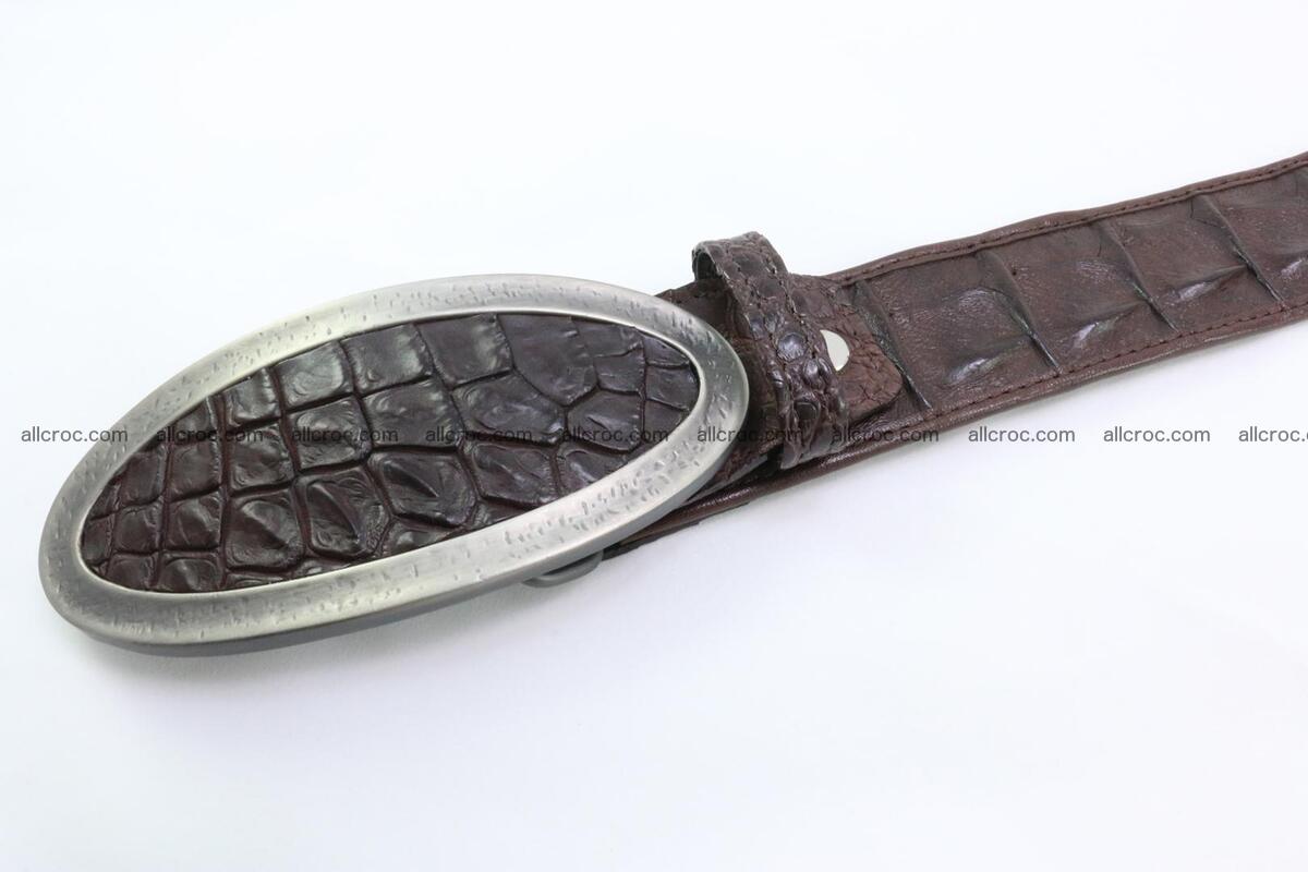 Genuine crocodile leather hornback belt 089 Foto 1