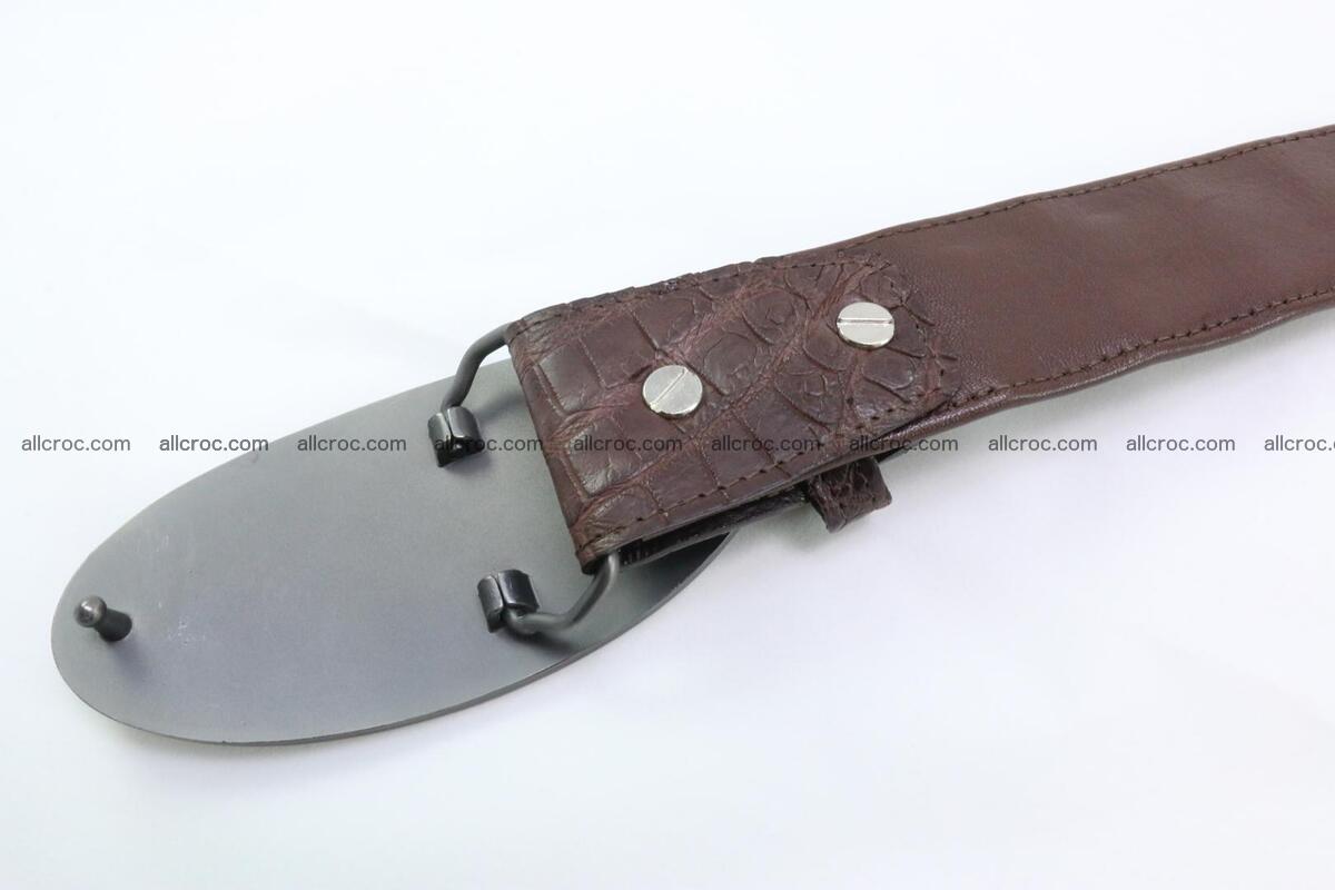 Genuine crocodile leather hornback belt 089 Foto 3