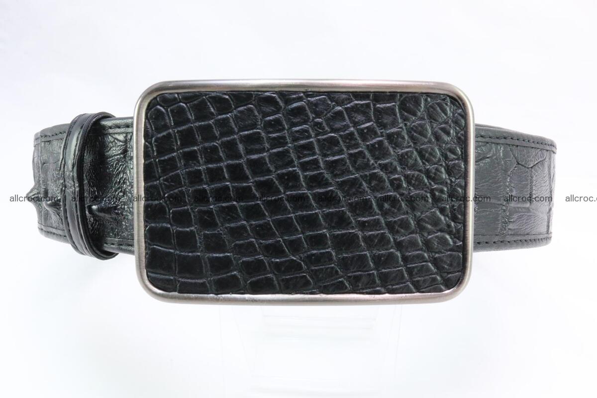 Genuine crocodile leather hornback belt 091 Foto 0