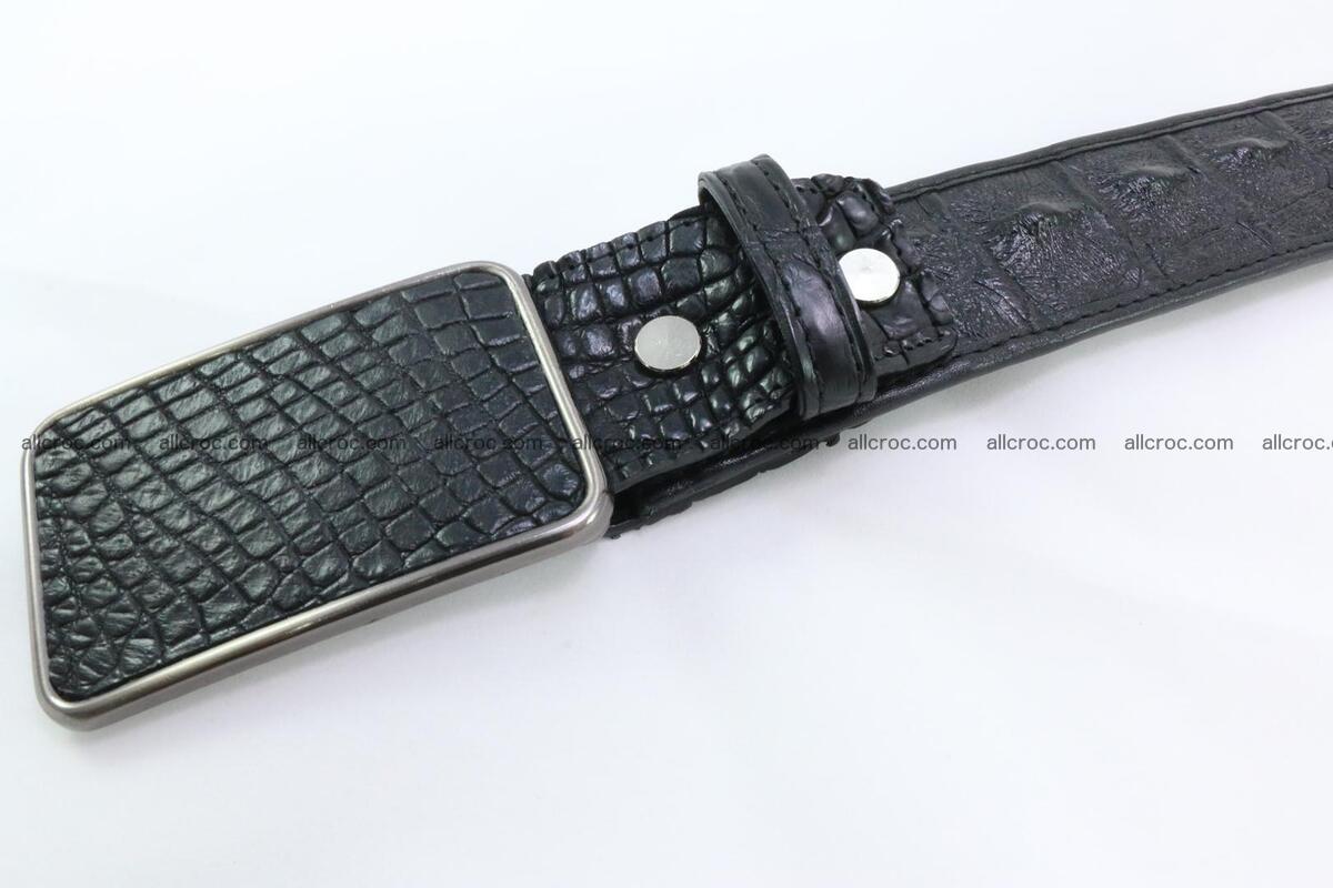 Genuine crocodile leather hornback belt 091 Foto 4