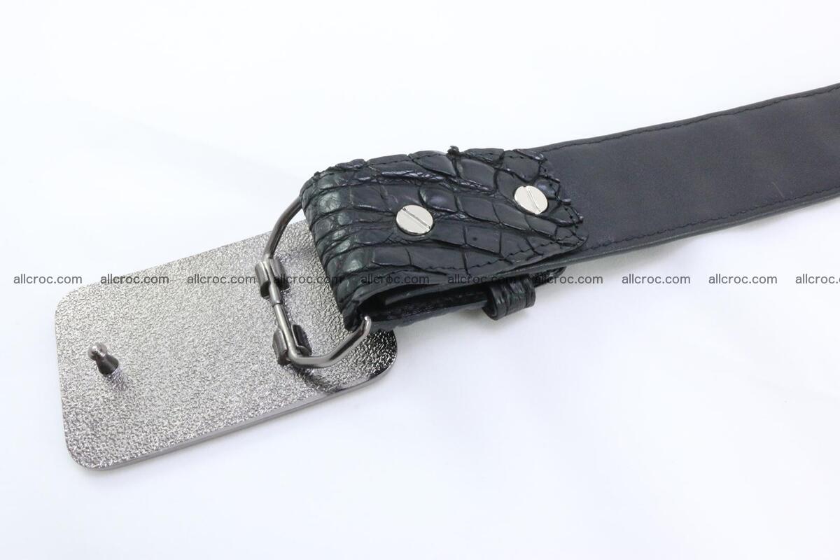 Genuine crocodile leather hornback belt 091 Foto 5