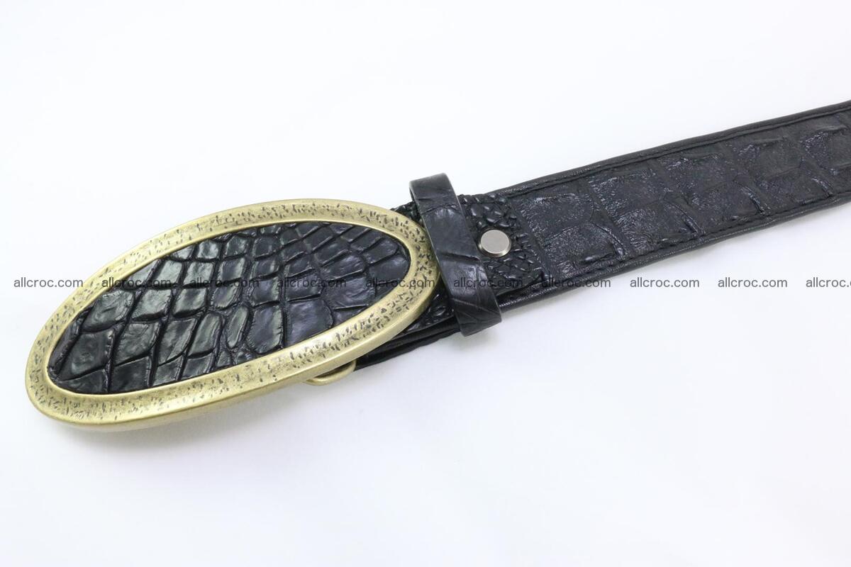 Genuine crocodile leather hornback belt 088 Foto 4