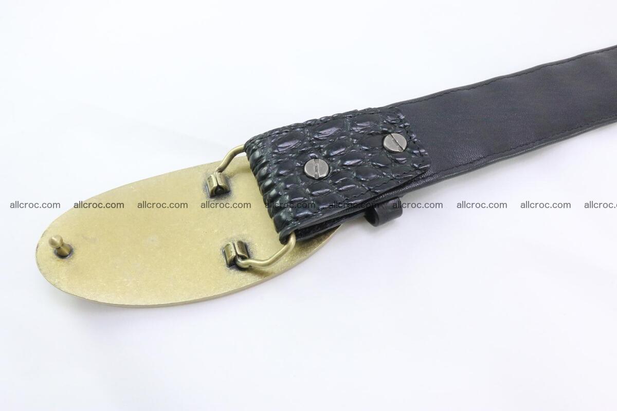 Genuine crocodile leather hornback belt 088 Foto 3