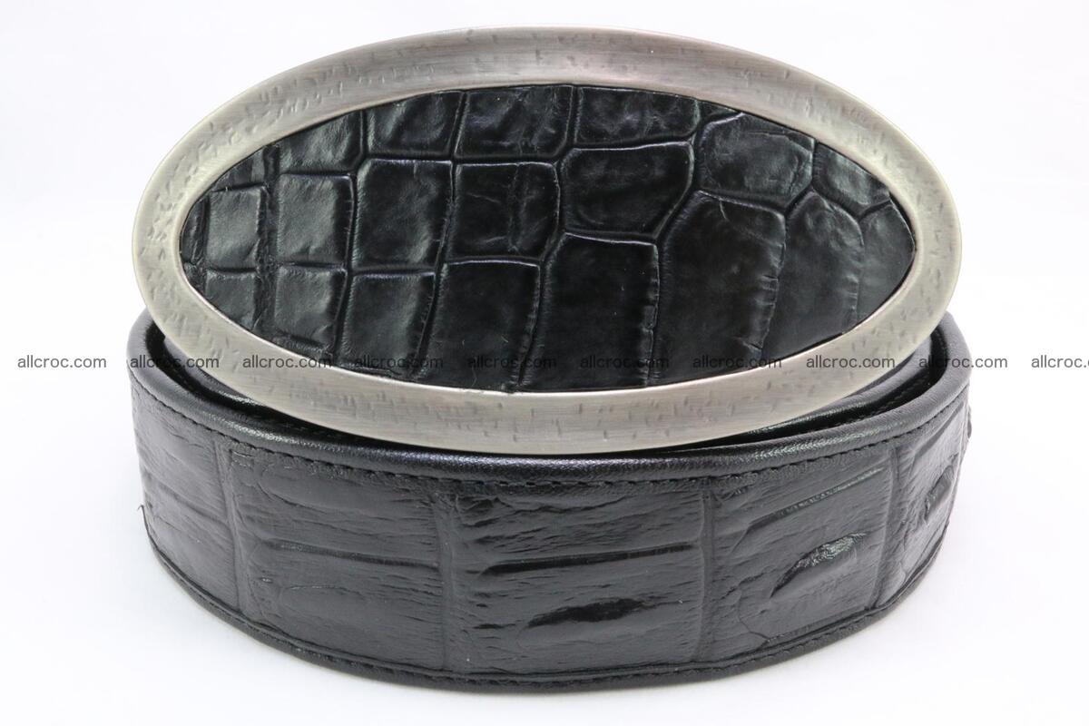 Genuine crocodile leather hornback belt 087 Foto 1