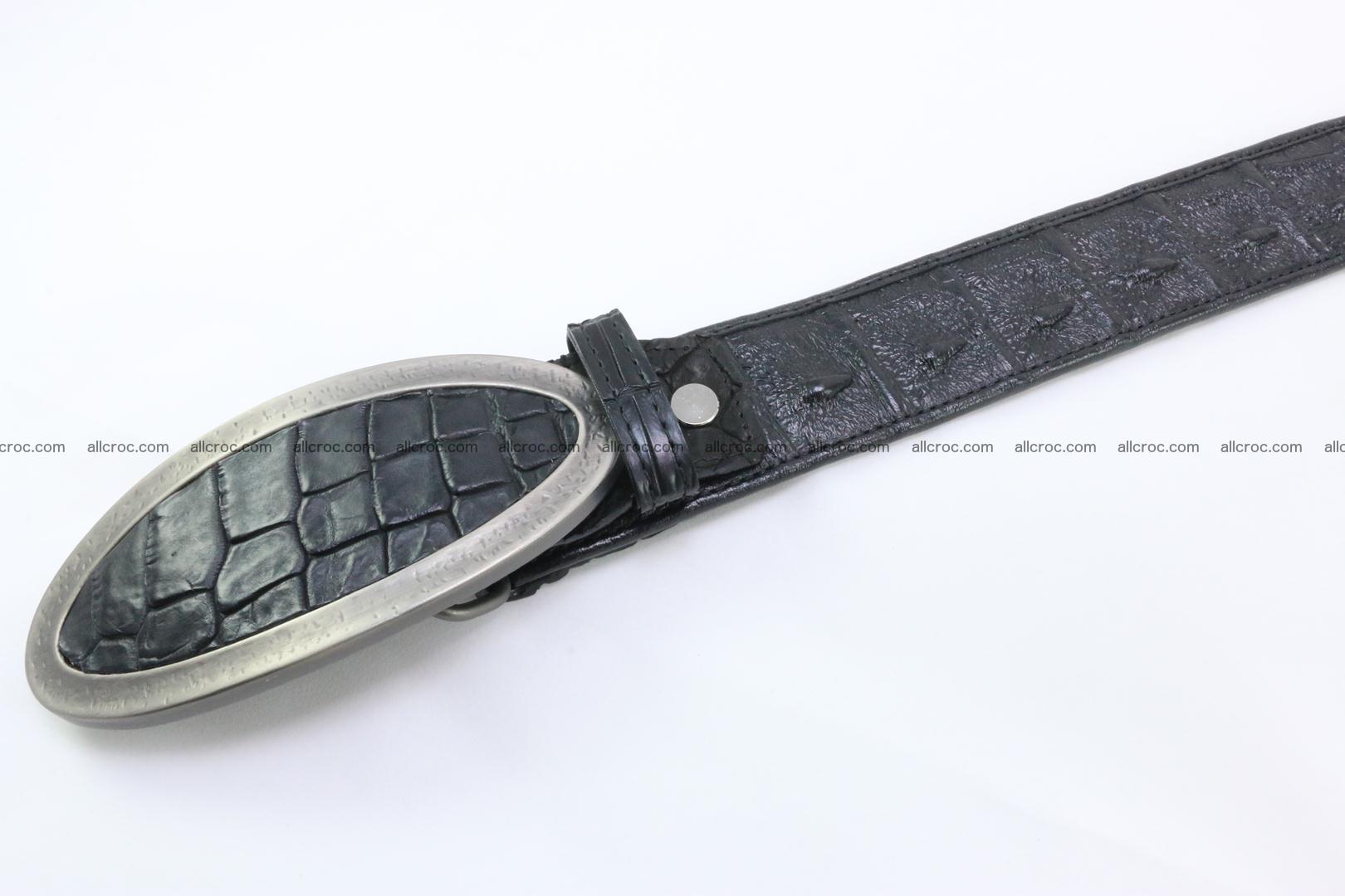 Genuine crocodile leather hornback belt 087 Foto 3