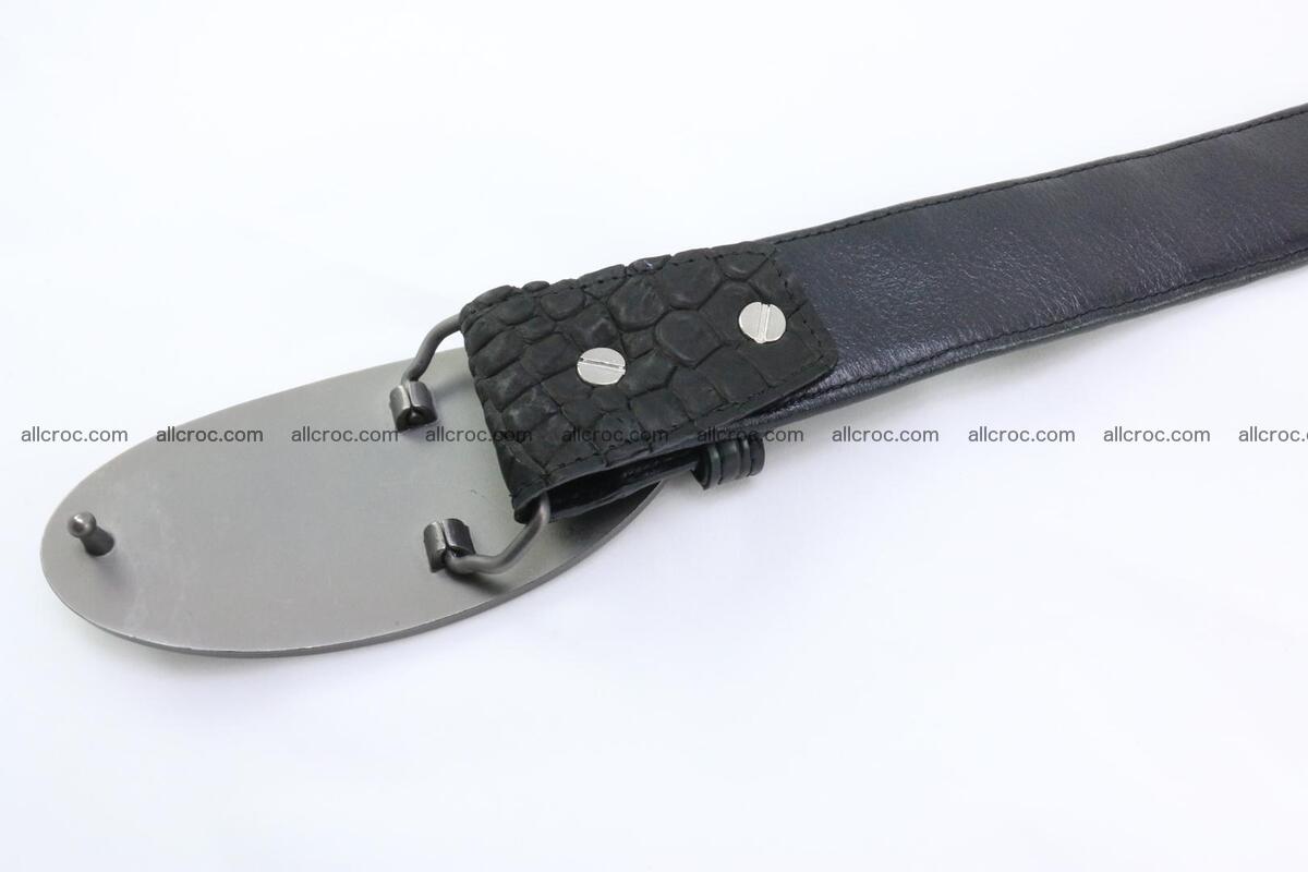 Genuine crocodile leather hornback belt 087 Foto 2