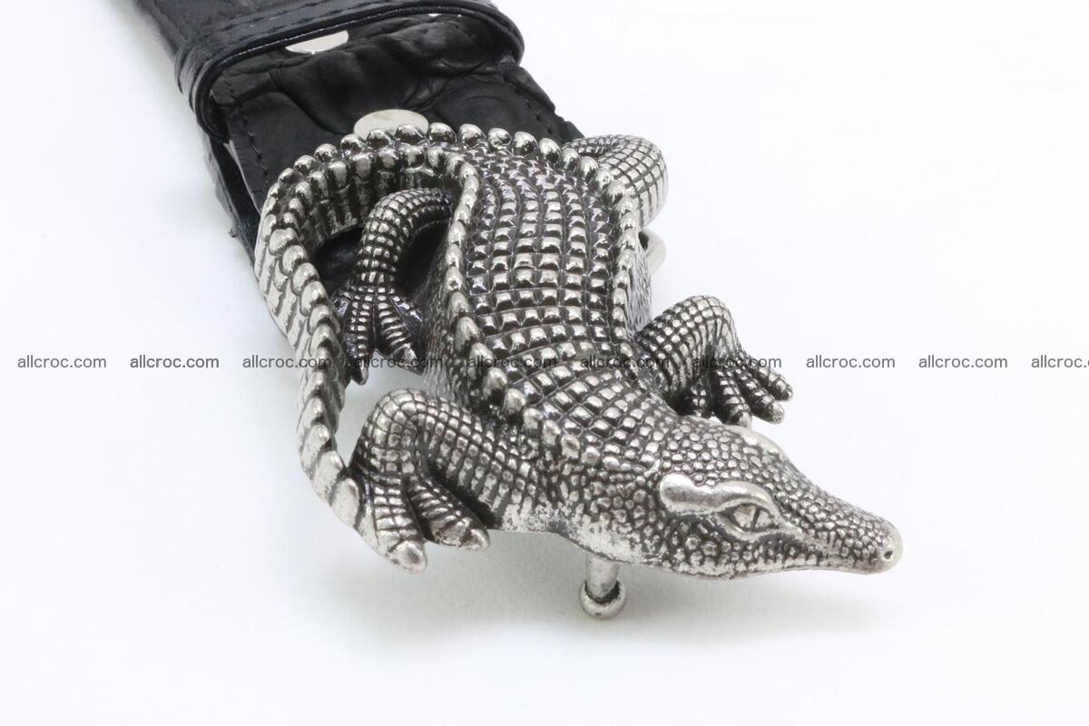 Genuine crocodile leather hornback belt 079 Foto 2
