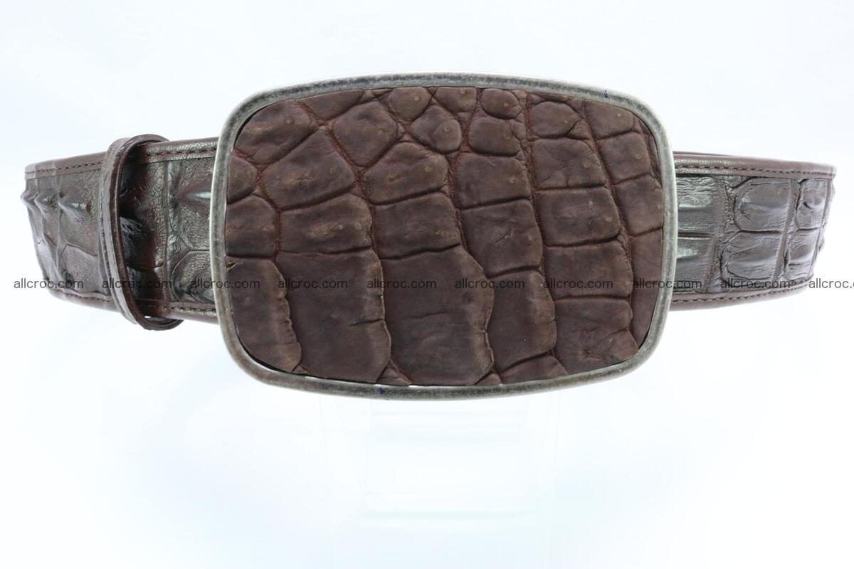 Genuine crocodile leather hornback belt 086 Foto 0
