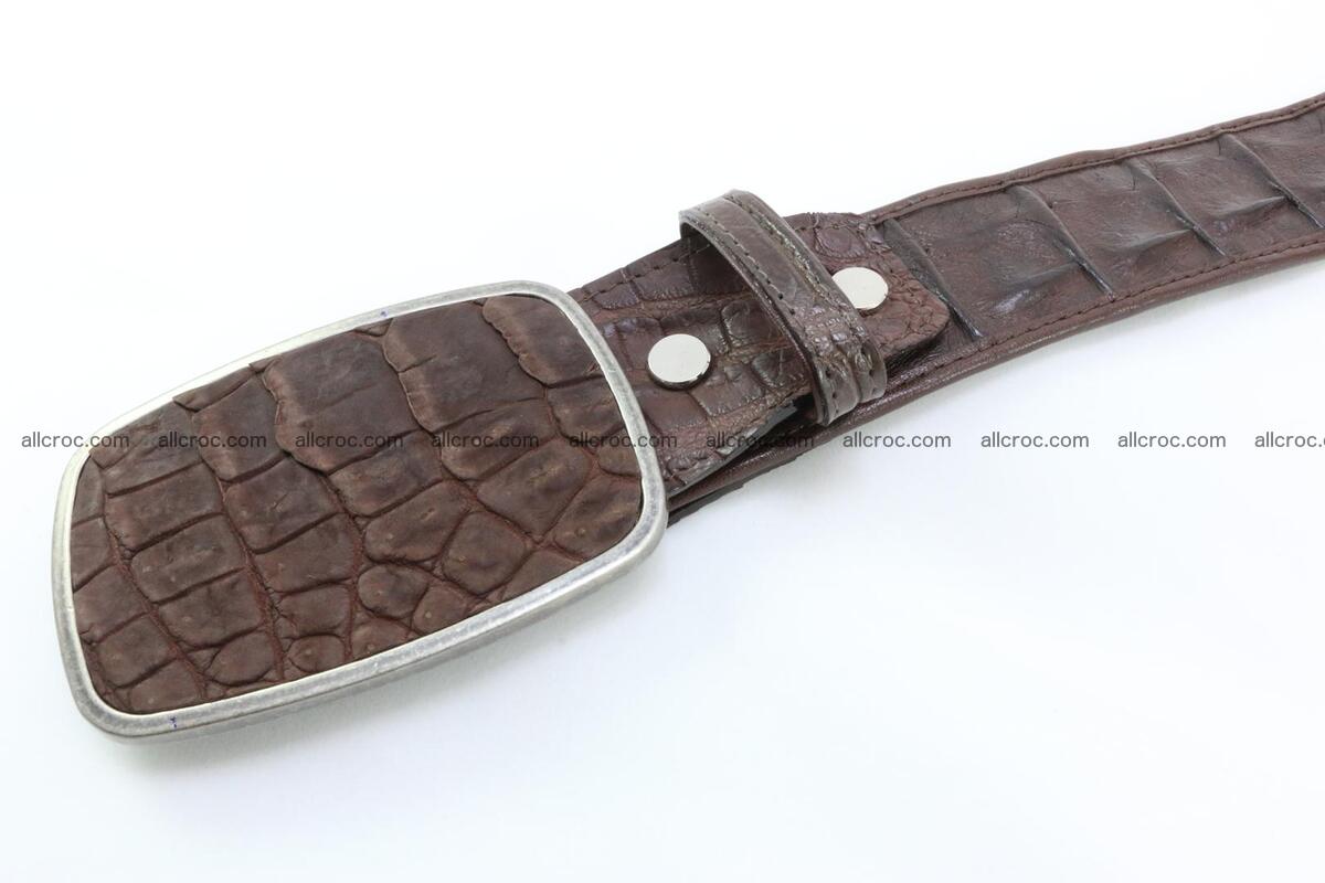 Genuine crocodile leather hornback belt 086 Foto 2