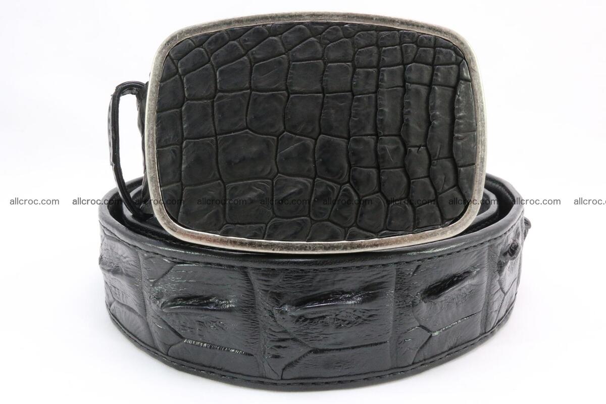 Genuine crocodile leather hornback belt 085 Foto 1