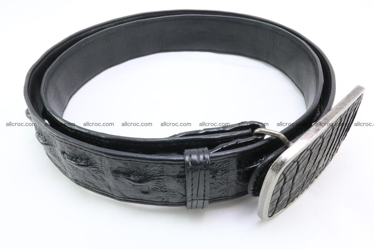 Genuine crocodile leather hornback belt 085 Foto 2