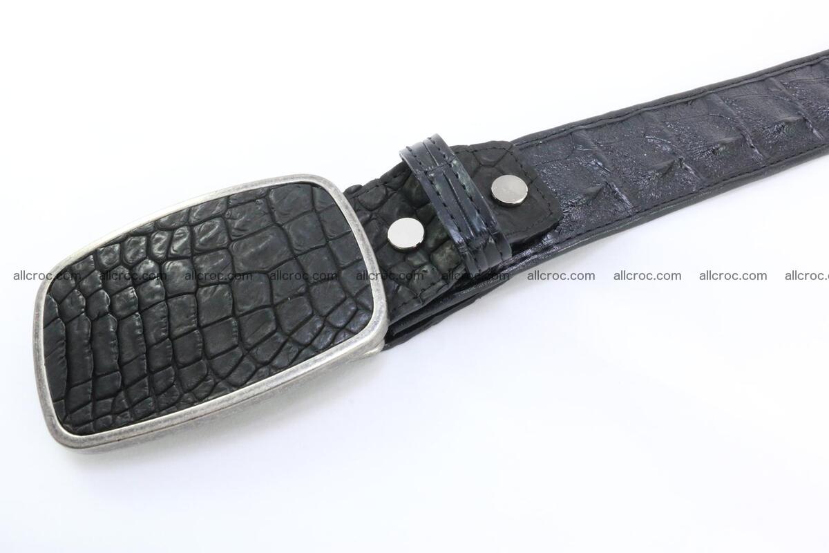 Genuine crocodile leather hornback belt 085 Foto 3