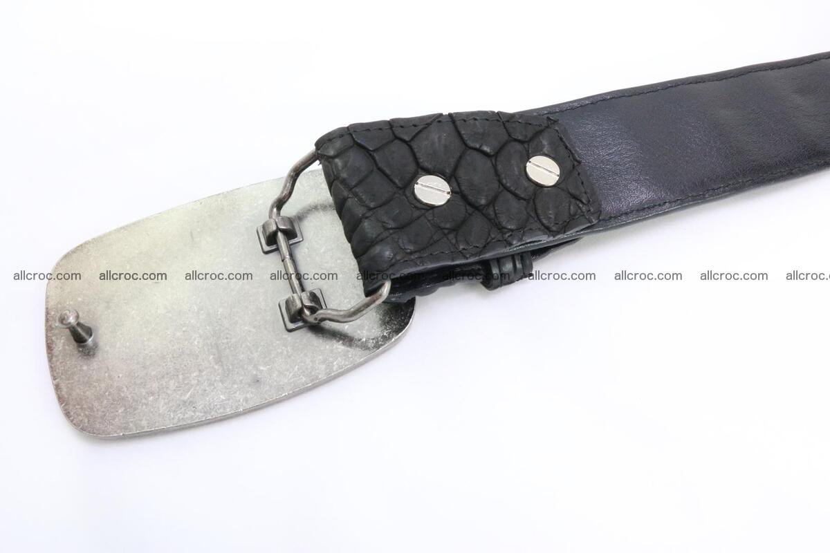 Genuine crocodile leather hornback belt 085 Foto 4
