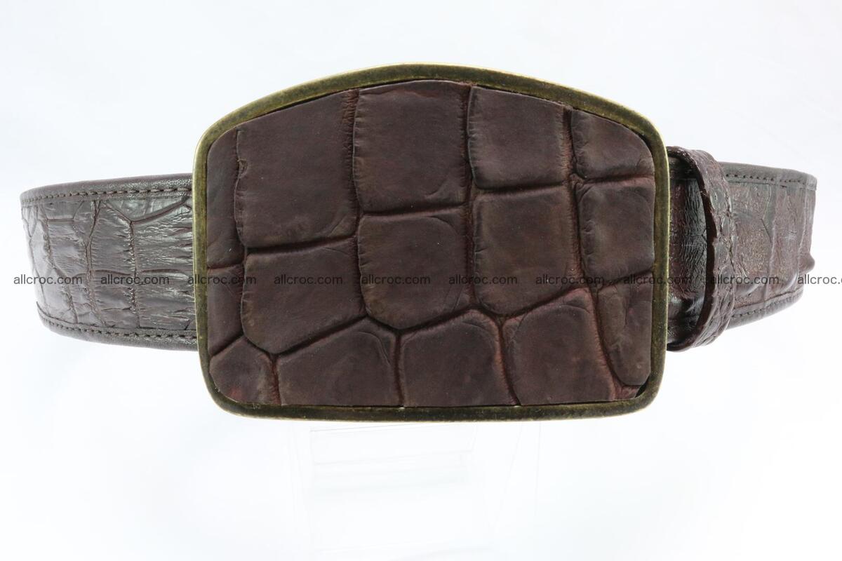 Genuine crocodile leather hornback belt 084 Foto 0