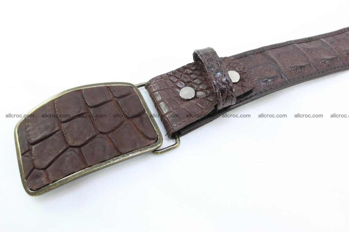 Genuine crocodile leather hornback belt 084 Foto 2