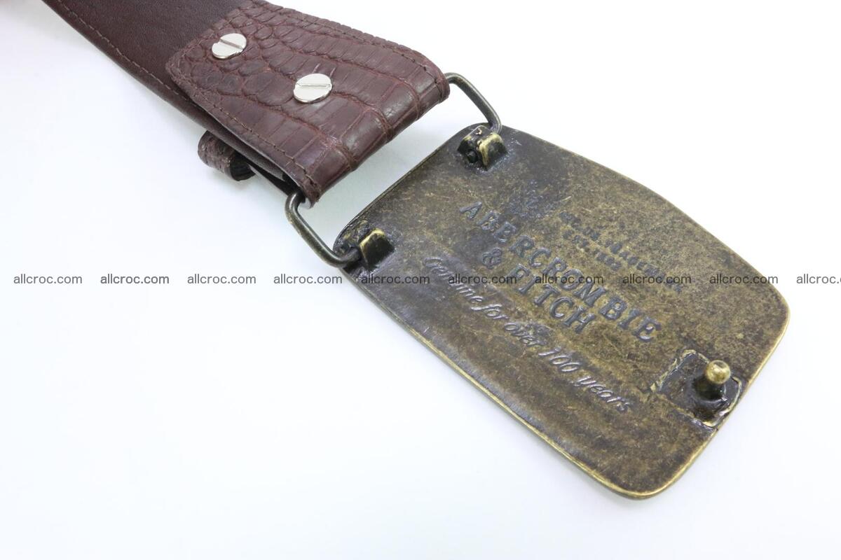 Genuine crocodile leather hornback belt 084 Foto 3